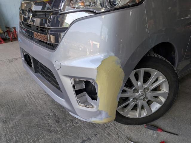 日産　デイズ　板金・塗装修理　板金塗装はエムズストーリーにお任せください！バンパーを擦ってしまった…ボディにキズが…ぶつけて凹んでしまった…等お気軽にお問合せ下さい！　広島市全域　呉市　東広島市　廿日市市　海田町　熊野町　府中町　