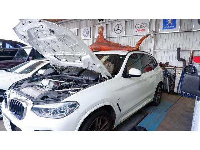 ＢＭＷ　Ｘ３　d20 車検　点検　整備　修理　エンジンチェックランプ点灯　微粒子フィルター異常　微粒子センサー交換　ポジションライト点灯不良　DPF詰まり洗浄　車検整備修理　【輸入車専門店　輸入車車検専門店　輸入車修理　輸入車板金塗装】　 