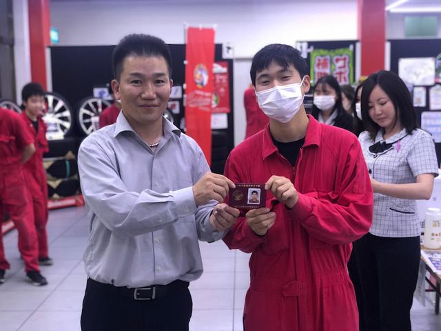 表彰式②（田頭）【尾道市　福山市　三原市でお車の整備・車検・メンテナンス・修理　全部マルっと　カープランニング広島　へまかせんさい！！】