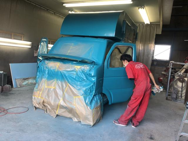 初オールペン！（村上）【尾道市　福山市　三原市でお車の整備・車検・メンテナンス・修理　全部マルっと　カープランニング広島　へまかせんさい！！】