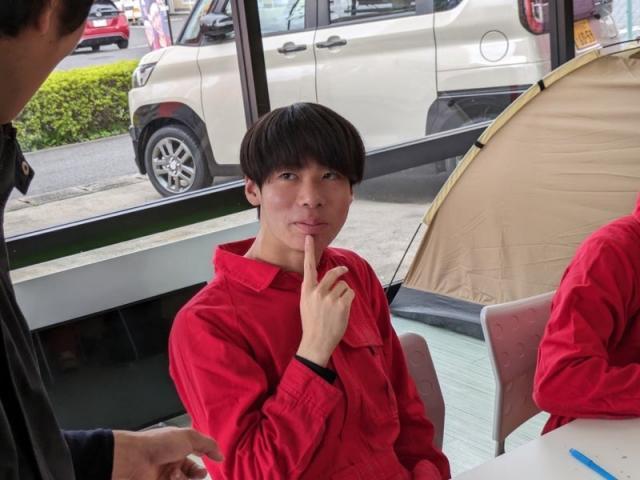 新入社員の越智裕斗です！【尾道市　福山市　三原市でお車の整備・車検・メンテナンス・修理/ 板金・塗装　全部マルっと　カープランニング広島　へまかせんさい！！】