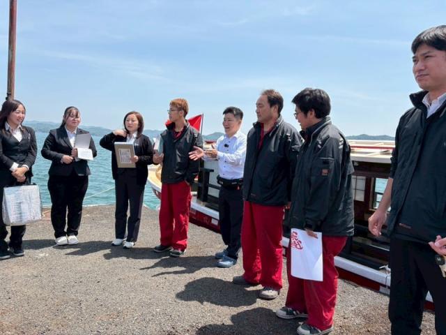 海の上で会議（田頭）【尾道市　福山市　三原市でお車の整備・車検・メンテナンス・修理/ 板金・塗装　全部マルっと　カープランニング広島　へまかせんさい！！】