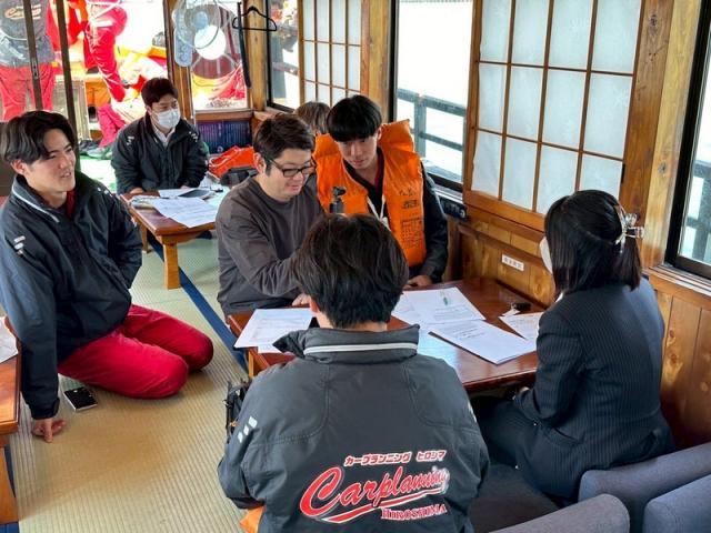 海の上で会議（田頭）【尾道市　福山市　三原市でお車の整備・車検・メンテナンス・修理/ 板金・塗装　全部マルっと　カープランニング広島　へまかせんさい！！】