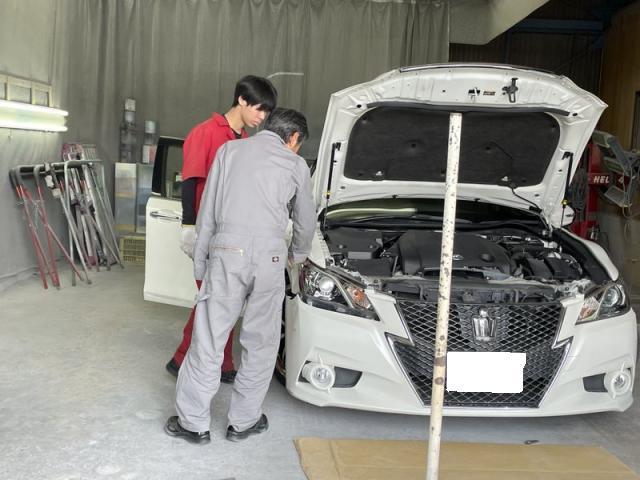 鈑金塗装の越智ヒロト（田頭）【尾道市　福山市　三原市でお車の整備・車検・メンテナンス・修理/ 板金・塗装　全部マルっと　カープランニング広島　へまかせんさい！！】