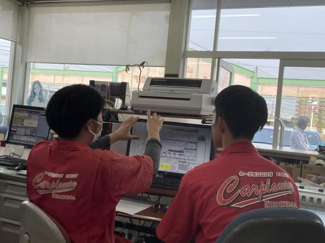 平和な新メンバー（田頭）【尾道市　福山市　三原市でお車の整備・車検・メンテナンス・修理/ 板金・塗装　全部マルっと　カープランニング広島　へまかせんさい！！】