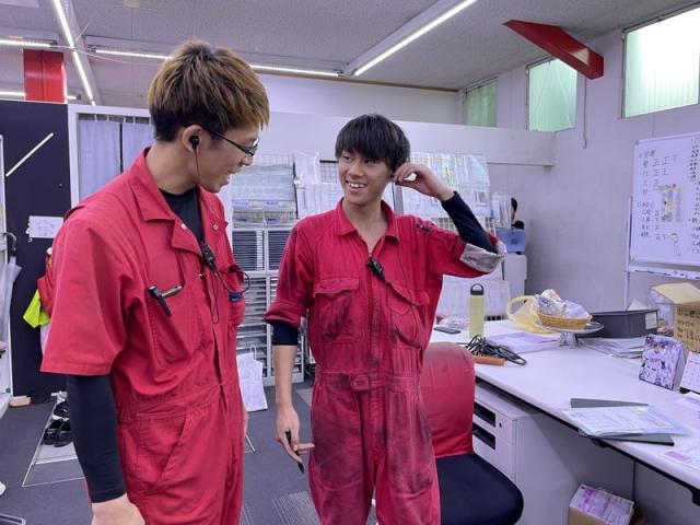 笑いあえる環境（田頭）【尾道市　福山市　三原市でお車の整備・車検・メンテナンス・修理/ 板金・塗装　全部マルっと　カープランニング広島　へまかせんさい！！】