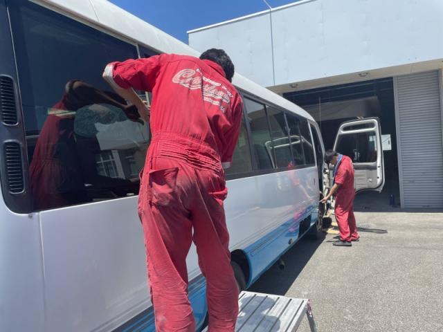 マイクロバスリメイク（田頭）【尾道市　福山市　三原市でお車の整備・車検・メンテナンス・修理/ 板金・塗装　全部マルっと　カープランニング広島　へまかせんさい！！】
