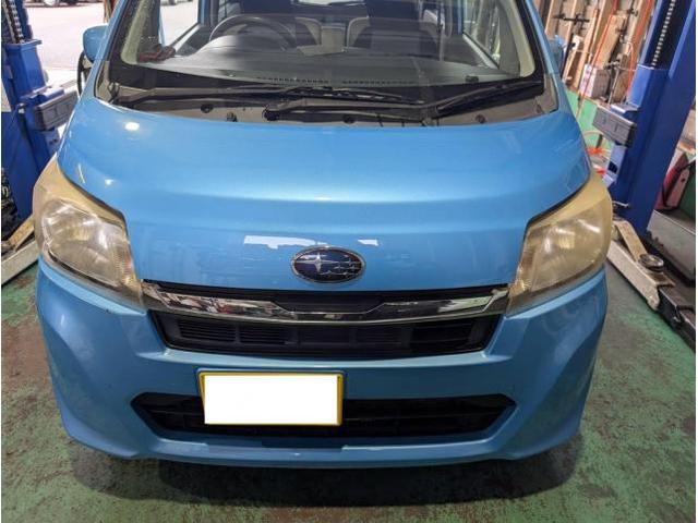 スバル　ステラ　スタッドレスタイヤ交換　オイル＆エレメント交換　6ヶ月点検【鳥取市　湯梨浜町　三朝町　智頭町　八頭町　岩美町　タイヤ交換　各種パーツ取付　車検　修理　メンテナンスの事ならケイハピネスへ！】