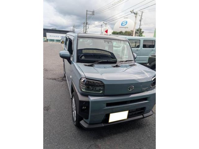 ダイハツ　タフト　スタッドレスタイヤ交換　1年点検　オイル＆オイルエレメント交換【鳥取市　湯梨浜町　三朝町　智頭町　八頭町　岩美町　タイヤ交換　各種パーツ取付　車検　修理　メンテナンスの事ならケイハピネスへ！】