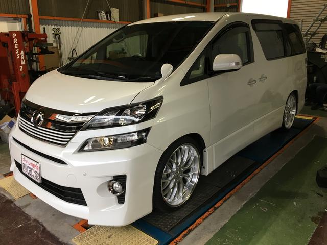 ヴェルファイア 車高調取付 アライメント作業 グーネットピット