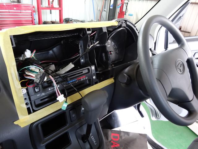ダイハツ ハイゼットカーゴ ETC ナビ 取付 作業 ワイエス自動車