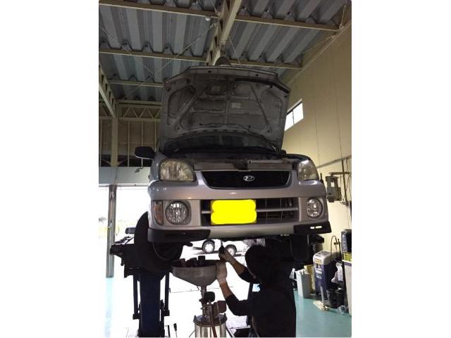 スバル プレオ エンジンオイル交換  米子のオイル交換ならカーセンス