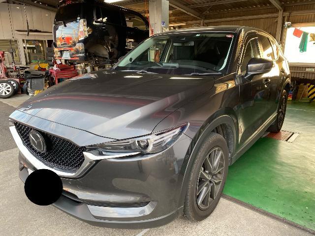 マツダ　CX-5 コムテック 2カメラ　ドラレコ取付(総社市の新車中古車販売　自動車整備　12か月点検　車検　オイル交換　レンタカーはさのオートセンター）