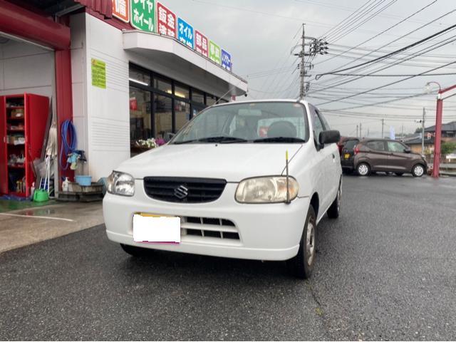 アルト　車高長取付（総社市　倉敷市　真備町　岡山市　高梁市　新車中古車販売　整備　修理　鈑金塗装　事故修理　12か月点検　車検　オイル交換　レンタカー パーツ持ち込み）