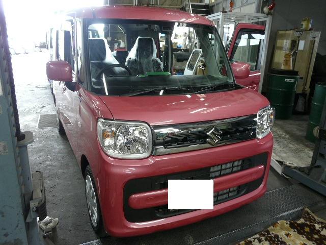 スズキ・スペーシア・MK53S・メモリーナビ・バックカメラ取付　岡山市北区
東新町　南区　東区　中区