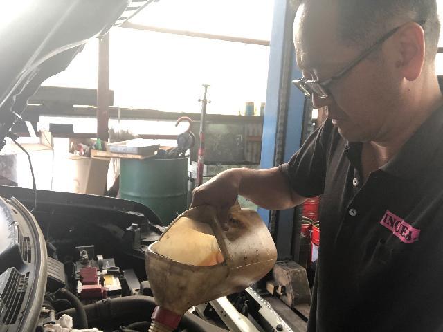 日産キューブ オイル交換 オイル交換時期が過ぎた 倉敷市 庄 下庄 上東 庄新町 栗坂 松島 矢部 二子 山地 中庄