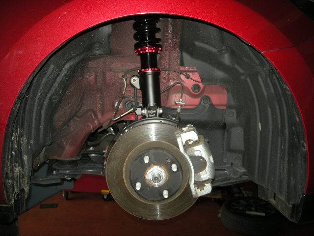 デミオの車高調取り付け