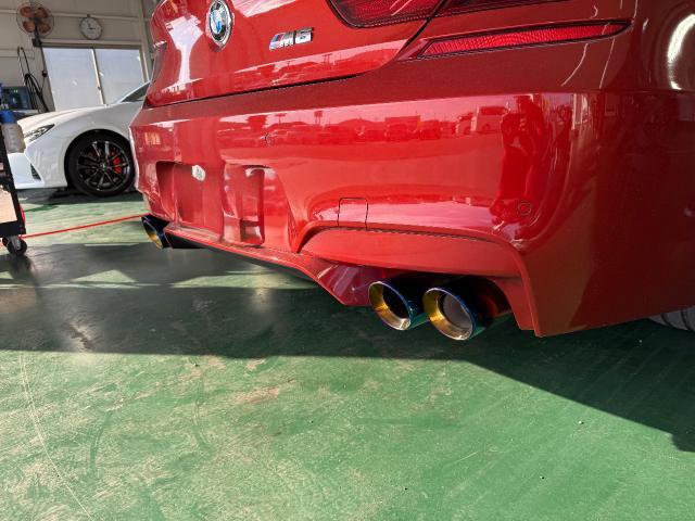 ＢＭＷ　Ｍ６　マフラーカッター取り付け
菊池市　山鹿市　合志市　菊陽町　大津町　熊本市北区　東区　中央区　西区　南区　阿蘇市　玉名市　他地域のお客様も大歓迎です！