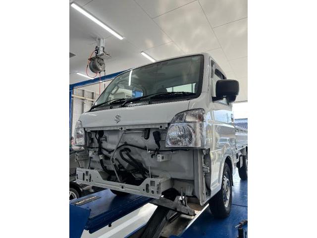 スズキ　キャリイトラック　ライト・ウィンカー類修理・整備
ヘッドライト交換

菊池市　山鹿市　合志市　菊陽町　大津町　熊本市北区　東区　中央区　西区　南区　阿蘇市　玉名市　他地域のお客様も大歓迎です！
