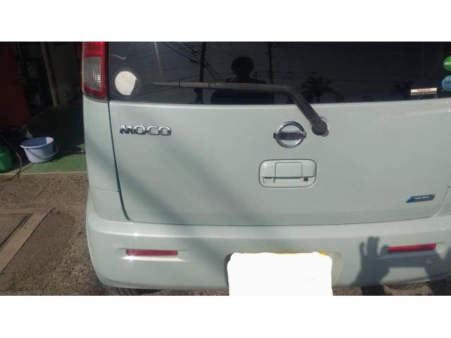 モコ　リアゲート　リアフェンダー　キズ　ヘコミ　修理　宮崎市　カーコンビニ倶楽部