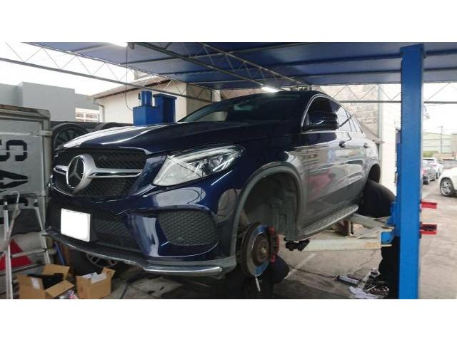 メルセデス・ベンツ　GLE　W166/C292　ブレーキパッド交換　ブレーキオイル交換　　輸入車　外車　車検　修理　整備　板金　塗装　熊本県　熊本市　南区　中央区　北区　東区　西区　カスタム