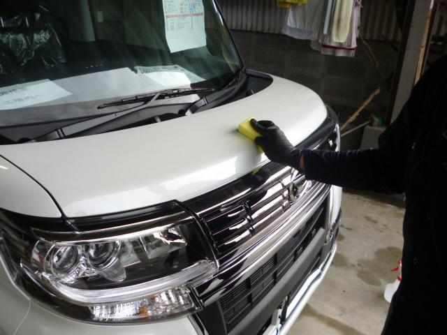 コアラクラブ植木店　熊本市北区植木町　整備工場　ダイハツ　タント　LA600S　リース契約車　ボデーガラスコーティング