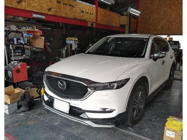 マツダ、CX-5テレビキット取り付け、熊本市北区清水亀井町、南区、東区、西区中央区その他地域の方も大歓迎です、パーツ持ち込み交換、車検、修理、板金塗装、ワコーズ製品取扱い