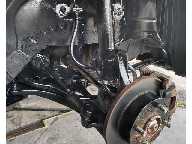 スズキ　ワゴンＲ　車検整備、下回り塗装編、熊本市北区清水亀井町、南区、東区、西区、中央区、その他、新車中古車販売、板金塗装、ラプターライナージャパン正規施工店、ワコーズ商品販売