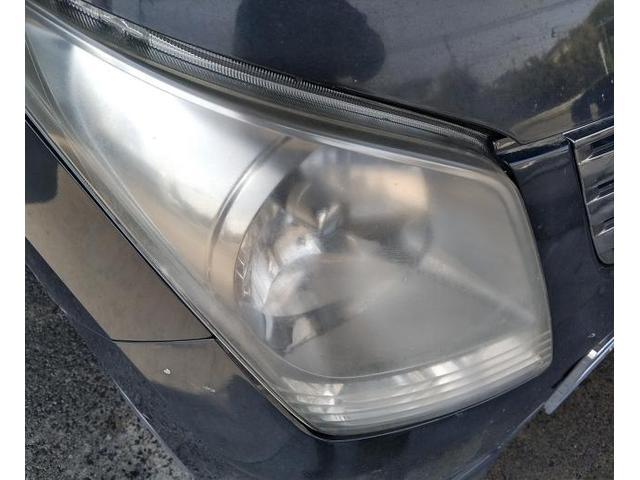 スズキ　ワゴンＲ　車検整備、ヘッドライト磨き編、熊本市北区清水亀井町、南区、東区、西区、中央区、その他、新車中古車販売、板金塗装、ラプターライナージャパン正規施工店、ワコーズ商品販売