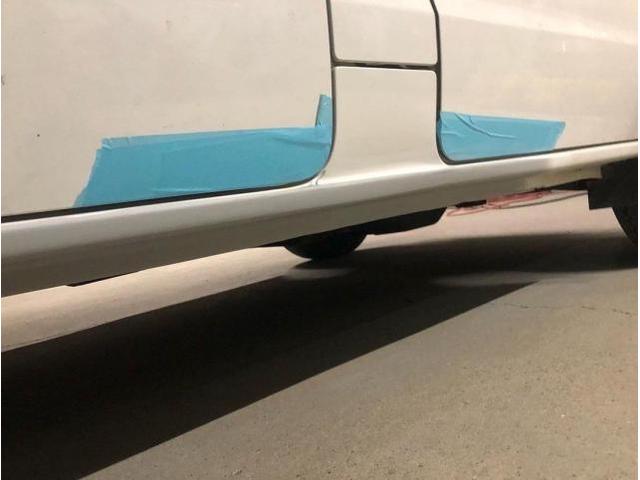 スズキ　エブリイ　右サイドステップキズへこみ修理　鈑金塗装　　宇城市　宇土市　熊本市　南区　八代市　氷川町　美里町　上天草市　御船町　甲佐町　芦北町　他地域のお客様も大歓迎です！