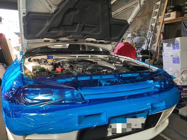 日産スカイラインGTR,RB26DETT,タイミングベルト交換,BNR32,BCNR33,BNR34,熊本市中央区,北区,東区,西区,南区,部品持ち込み交換,車検,修理,板金塗装,ワコーズ,モティーズ,スノコ製品取扱