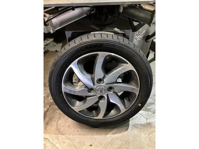 日産ルークス,タイヤ交換,アライメント,タイヤひび割れ,タイヤ片減り,代車無料,熊本市中央区,北区,東区,西区,南区,部品持ち込み交換,車検,修理,板金塗装,ワコーズ,モティーズ,スノコ製品取扱