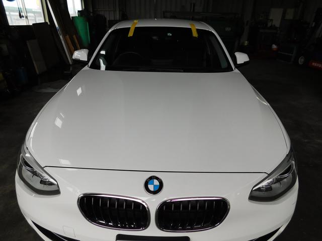 BMW1シリーズ フロントガラス交換・ガラスリペア(飛び石修理)・熱反ガラス取り扱い施工・断熱ガラス取り扱い施工お任せを!熊本市東区・北区・西区・中央区・南区・御船町・益城町・植木町・菊池市・宇城市・宇土市、他地域のお客様も大歓迎です!