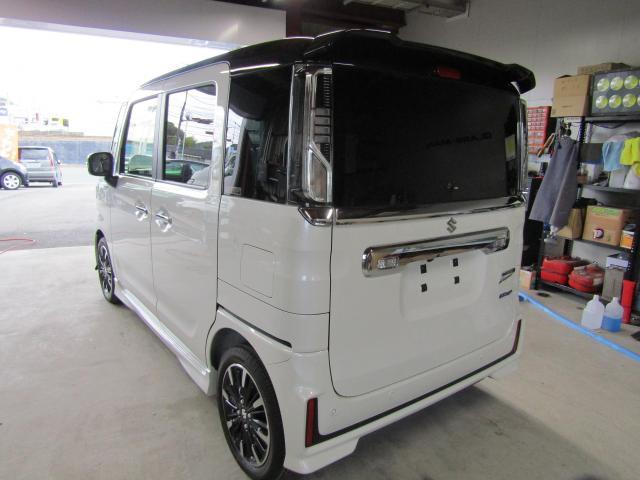 スズキスペーシア カーフィルム施工・熱反ガラス取り扱い施工・断熱ガラス取り扱い施工お任せを!熊本市東区・北区・西区・中央区・南区・御船町・益城町・植木町・菊池市・宇城市・宇土市、他地域のお客様も大歓迎です!