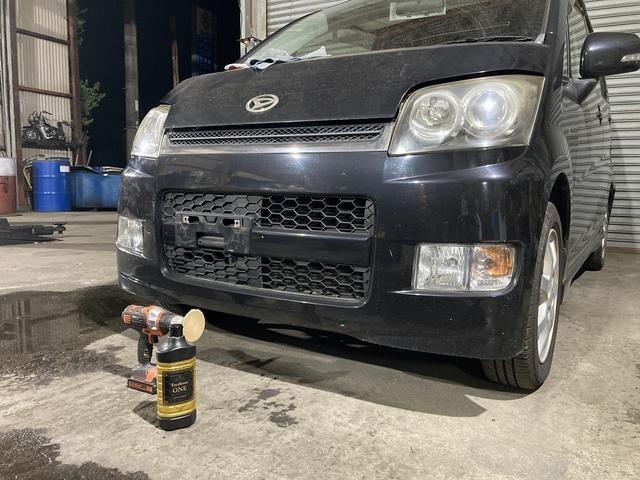 ベッドライト磨きでライトもキレイになりますし夜間の走行も見やすくなります！