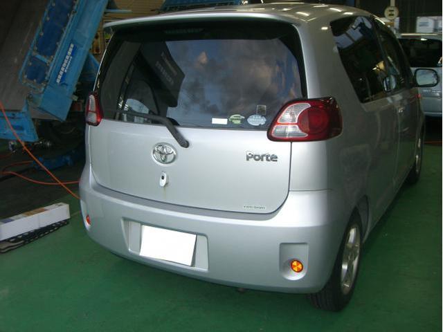 トヨタ　ポルテ　車検　ライトコーティング　スタッドレス　タイヤ交換　オイル交換　石川県　加賀市