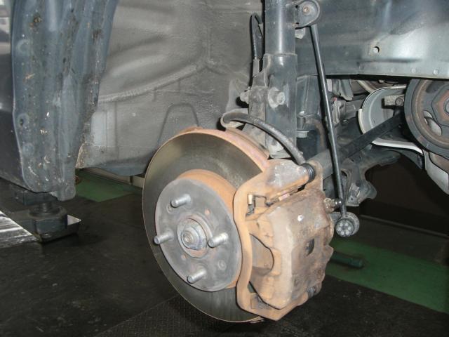 ホンダ　フリード　車検　下廻り洗浄・サビ止め　ブレーキ・オイル交換　ドアミラー取替　石川県　加賀市