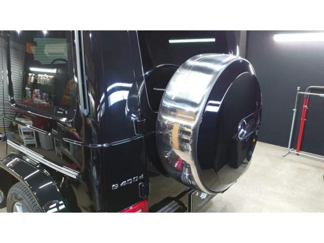メルセデスベンツGクラス　W463A.W464　サイドボード　スペアタイヤカバー　ラッピング　グロスブラックプロテクションフィルム　XPEL　石川県金沢市　～極芸～　国産車から輸入車まで対応可