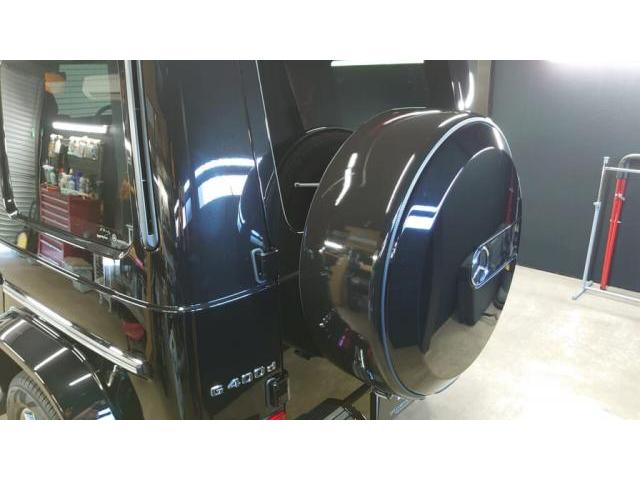 メルセデスベンツGクラス　W463A.W464　サイドボード　スペアタイヤカバー　ラッピング　グロスブラックプロテクションフィルム　XPEL　石川県金沢市　～極芸～　国産車から輸入車まで対応可