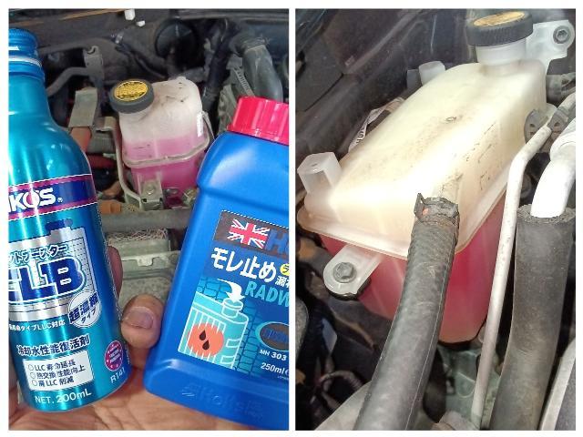 トヨタ　プリウス　車検　ブレーキオイル交換　ヘッドライトバルブ（球）交換　ヘッドライトクリーニング　ワイパーモーター交換　ワイパーゴム交換　発煙筒交換　ブレーキパット交換　スタビリンクロッド交換　冷却水補充　小松市　加賀市　能美市　