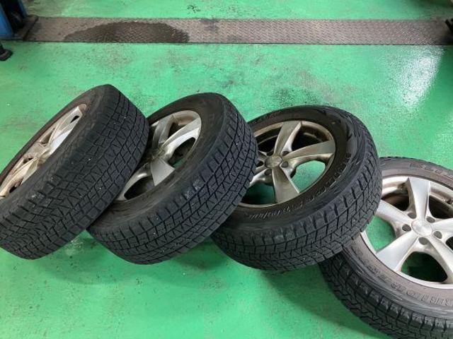 トヨタ　プリウスα　ホイール・タイヤ交換　勝山市　大野市　永平寺町　福井市　坂井市　福井県　修理　整備　点検