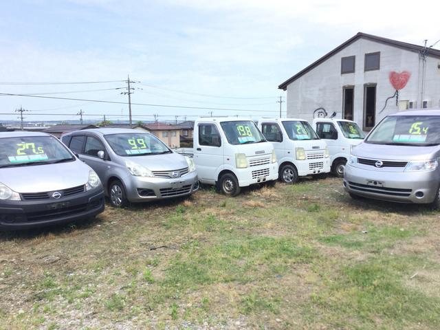 中古車展示場の様子です