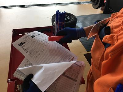 お客様の自動車のカルテに基づいて