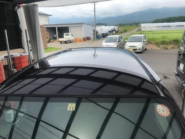 ダイハツムーブ　ボンネットクリア浮き、ルーフ塗装剥げ等リペア施工　長野県長野市より