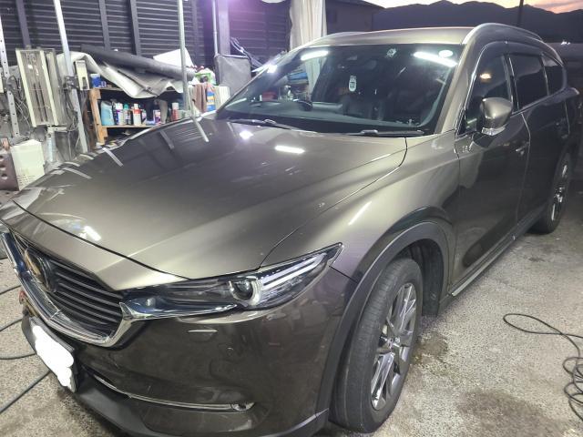 マツダＣＸ－８　ガラスコーティング（ボディコーティング）メンテナンス実施　長野県辰野町より