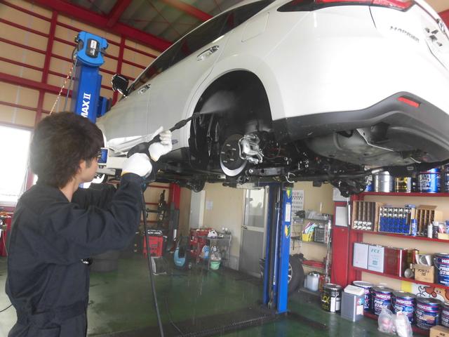 新車　ハリアー　アンダーコート　下回り防錆処理　五泉市　新潟