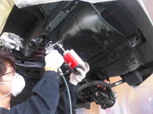 新車　ハリアー　アンダーコート　下回り防錆処理　五泉市　新潟