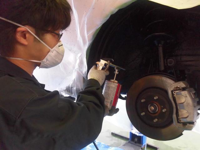 新車　ハリアー　アンダーコート　下回り防錆処理　五泉市　新潟