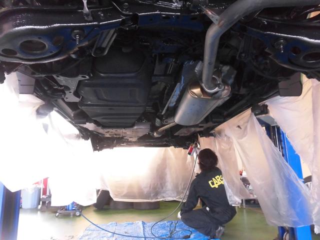 新車　ハリアー　アンダーコート　下回り防錆処理　五泉市　新潟