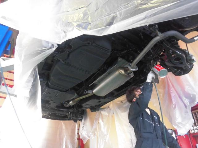 新車　ハリアー　アンダーコート　下回り防錆処理　五泉市　新潟